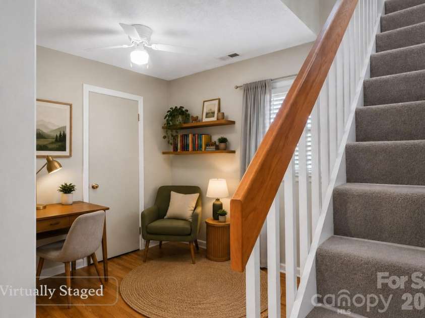 10 Woodmont Drive, Asheville, NC 28806.  MLS# CAR4361512, YatesRealty ID 13731. Virtually Staged Sitting Area with Closet