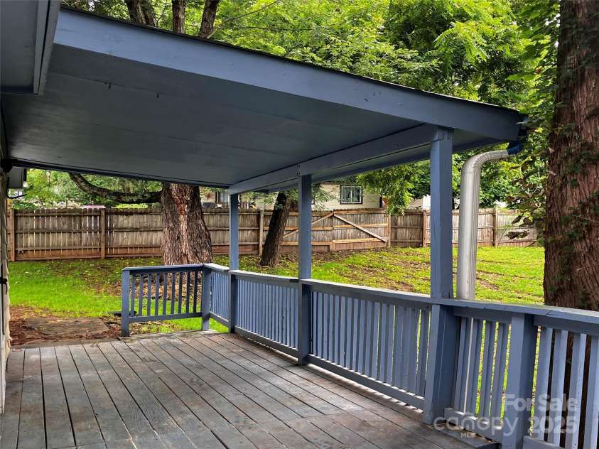 120 Harrison Street, Swannanoa, NC 28778.  MLS# CAR4292286, YatesRealty ID 13741. Rear covered deck