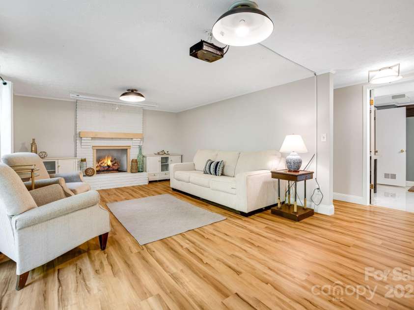 2044 Glenheath Drive, Hendersonville, NC 28791.  MLS# CAR4256090, YatesRealty ID 13744. Lower level rec room