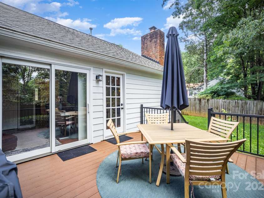 1014 Covewood Court, Charlotte, NC 28270.  MLS# CAR4259103, YatesRealty ID 13748. Rear deck- Trex Decking