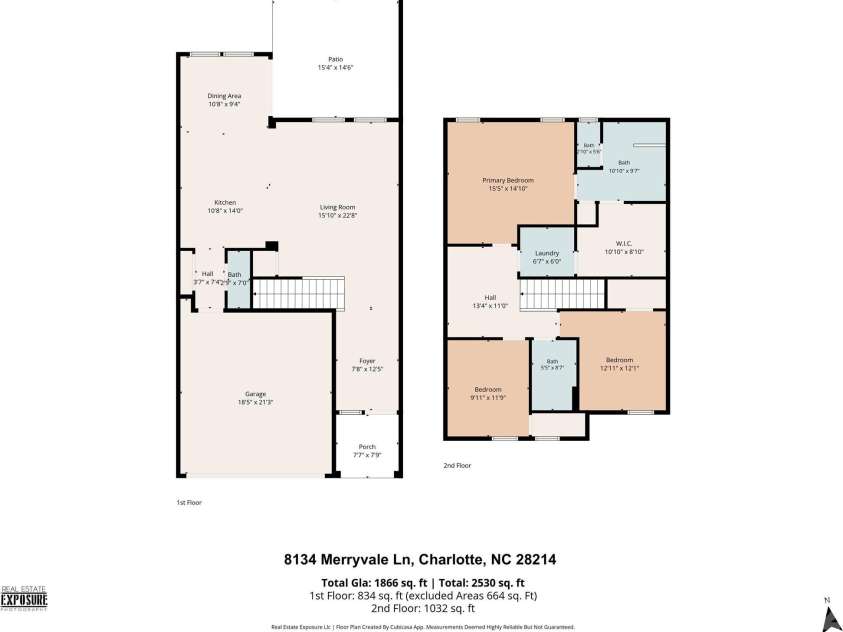8134 Merryvale Lane, Charlotte, NC 28214.  MLS# CAR4387670, YatesRealty ID 13765. 