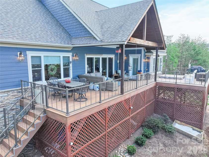1103 River Ridge Way, Lenoir, NC 28645.  MLS# CAR4364618, YatesRealty ID 13770. Back Deck