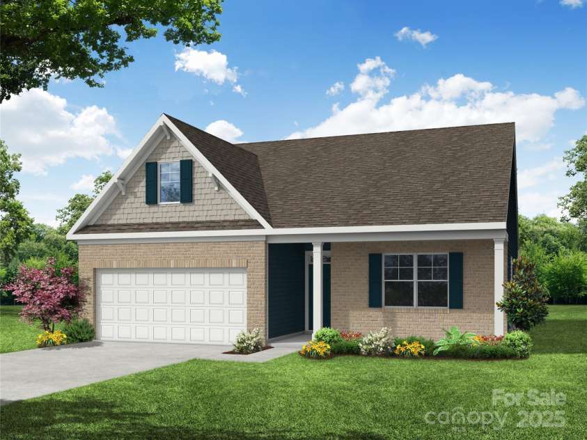 123 Prestwick Way, Mooresville, NC 28115.  MLS# CAR4260177, YatesRealty ID 13785. Homesite 42 features a Stanley D floorplan with front load garage.