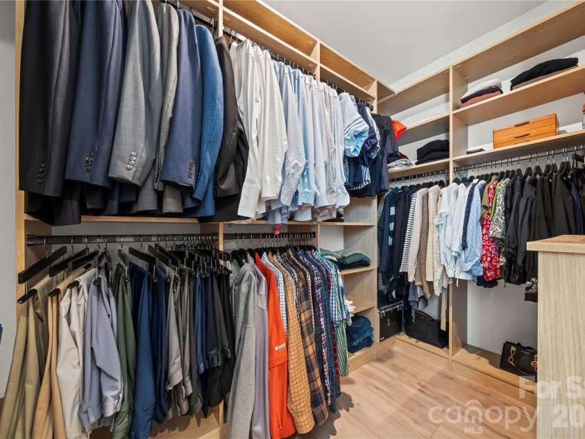 9838 Quercus Lane, Huntersville, NC 28078.  MLS# CAR4358813, YatesRealty ID 13787. Custom primary closet by Impeccable Closets