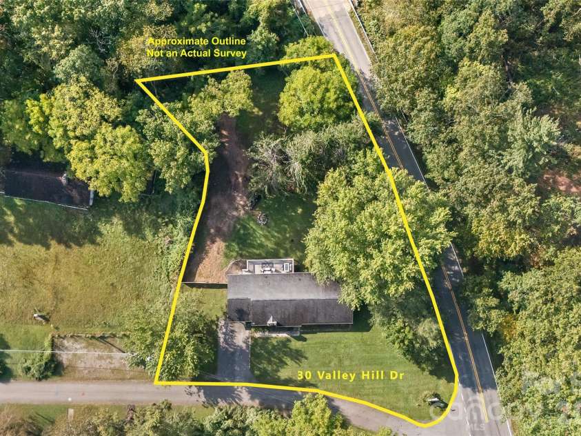 30 Valley Hill Drive, Canton, NC 28716.  MLS# CAR4364203, YatesRealty ID 13798. Aeriel