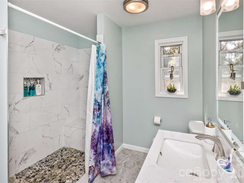 30 Valley Hill Drive, Canton, NC 28716.  MLS# CAR4364203, YatesRealty ID 13798. Full bath with walk in shower