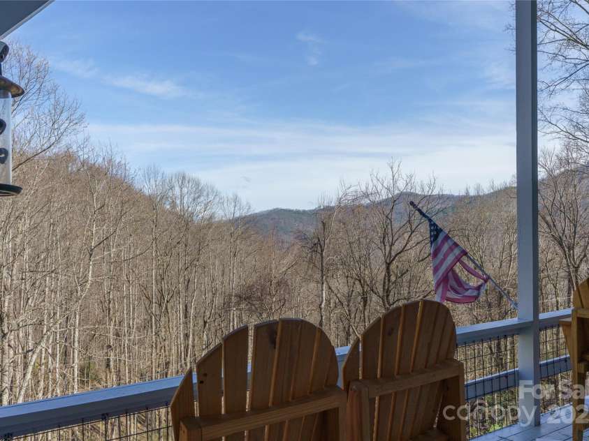 158 Blackberry Lane, Maggie Valley, NC 28751.  MLS# CAR4242897, YatesRealty ID 138. Another view From Deck