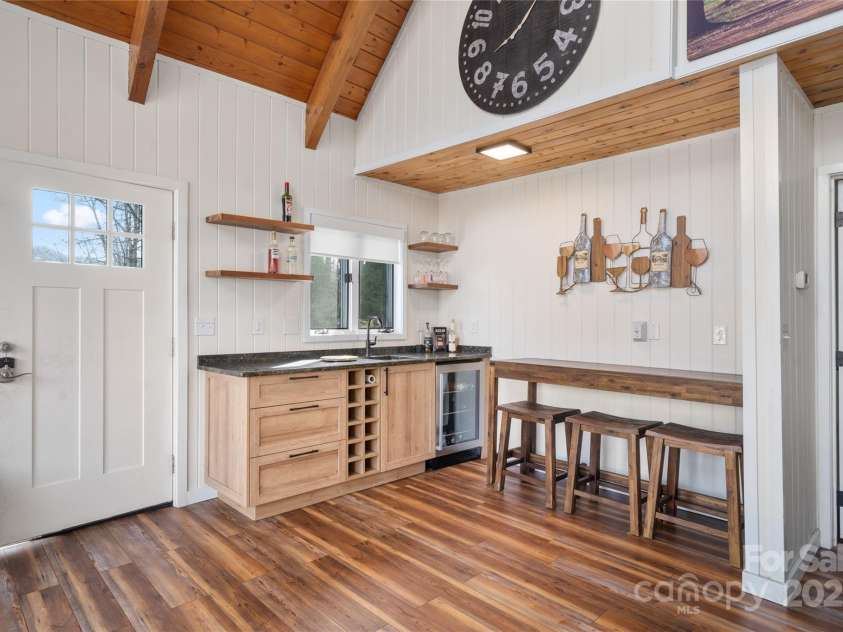 158 Blackberry Lane, Maggie Valley, NC 28751.  MLS# CAR4242897, YatesRealty ID 138. Bar Area - Another View