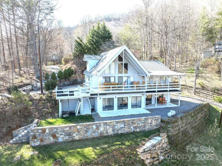158 Blackberry Lane, Maggie Valley, NC 28751.  MLS# CAR4242897, YatesRealty ID 138. Drone Shot of house