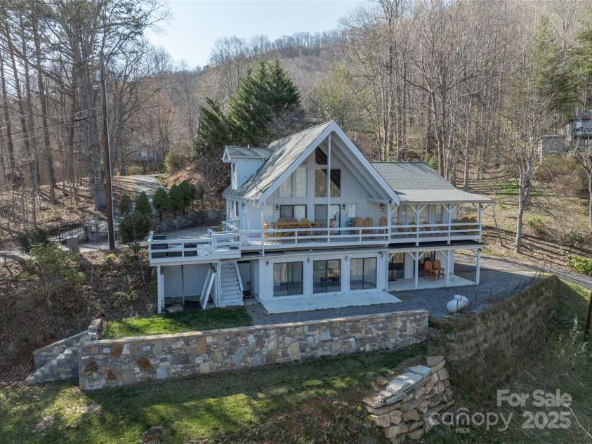 158 Blackberry Lane, Maggie Valley, NC 28751.  MLS# CAR4242897, YatesRealty ID 138. Drone Shot of House