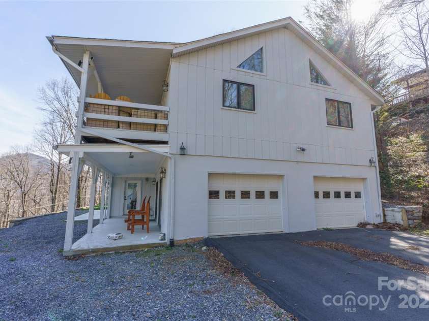 158 Blackberry Lane, Maggie Valley, NC 28751.  MLS# CAR4242897, YatesRealty ID 138. Exterior View of Garage
