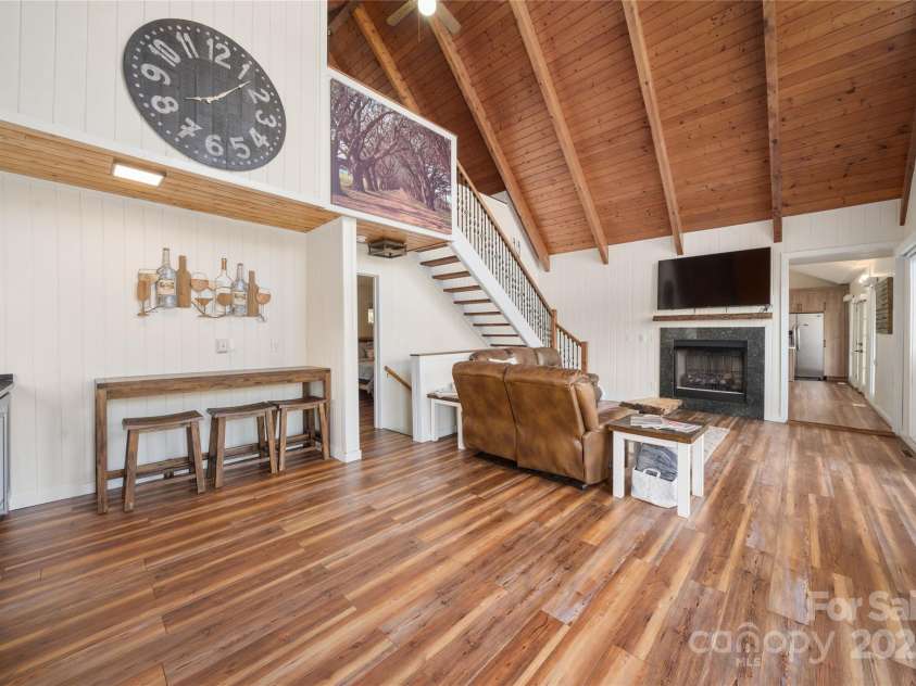 158 Blackberry Lane, Maggie Valley, NC 28751.  MLS# CAR4242897, YatesRealty ID 138. Living Room another View