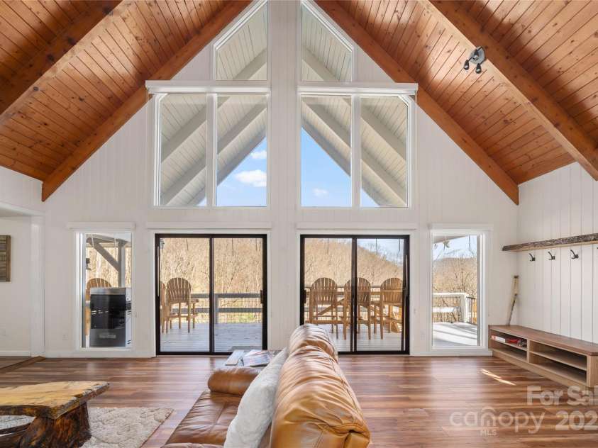 158 Blackberry Lane, Maggie Valley, NC 28751.  MLS# CAR4242897, YatesRealty ID 138. Living Room - Another View