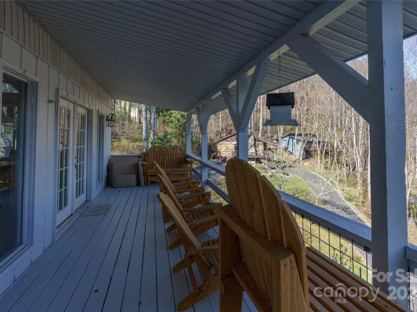 158 Blackberry Lane, Maggie Valley, NC 28751.  MLS# CAR4242897, YatesRealty ID 138. Lower Deck