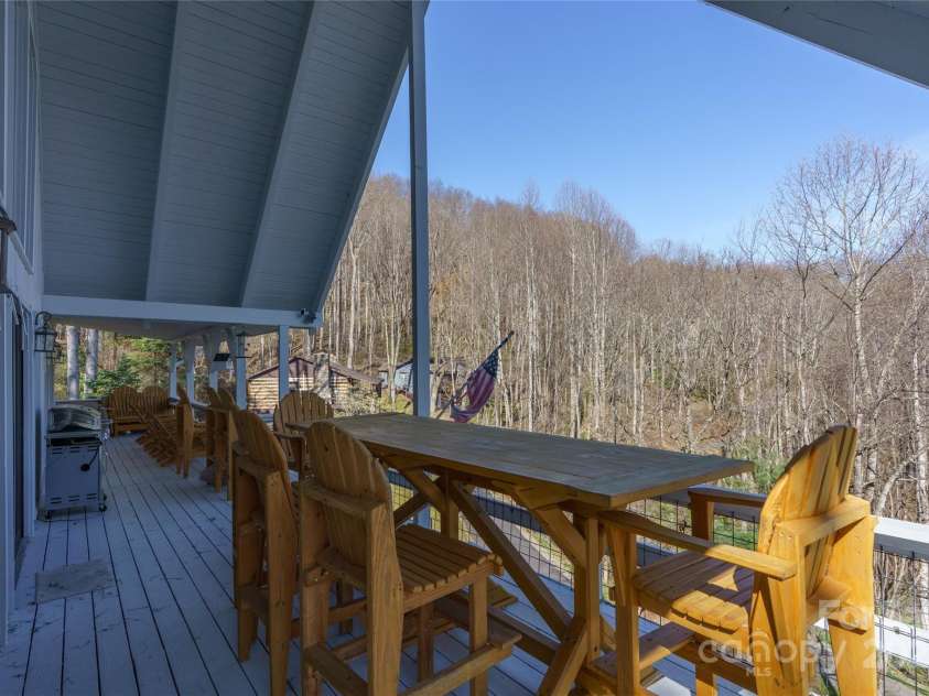 158 Blackberry Lane, Maggie Valley, NC 28751.  MLS# CAR4242897, YatesRealty ID 138. Mountain View and Upper Deck