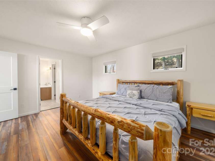 158 Blackberry Lane, Maggie Valley, NC 28751.  MLS# CAR4242897, YatesRealty ID 138. Primary Bedroom Another View