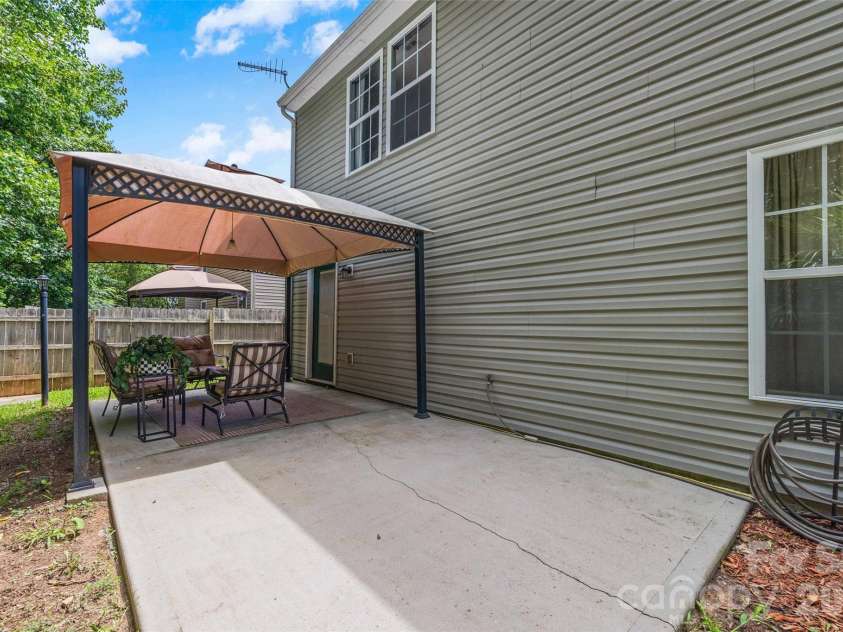 746 Ladino Lane, Clover, SC 29710.  MLS# CAR4403509, YatesRealty ID 13807. Back Patio