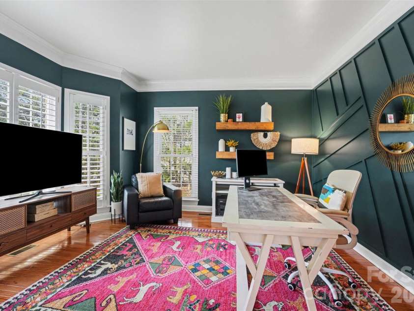4111 Harmattan Drive, Denver, NC 28037.  MLS# CAR4358146, YatesRealty ID 13808. Professionally designed office creates the perfect space to work from home.