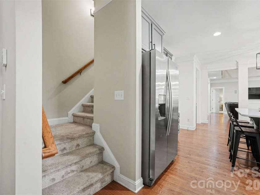 4111 Harmattan Drive, Denver, NC 28037.  MLS# CAR4358146, YatesRealty ID 13808. The second staircase off the kitchen for quick access upstairs.