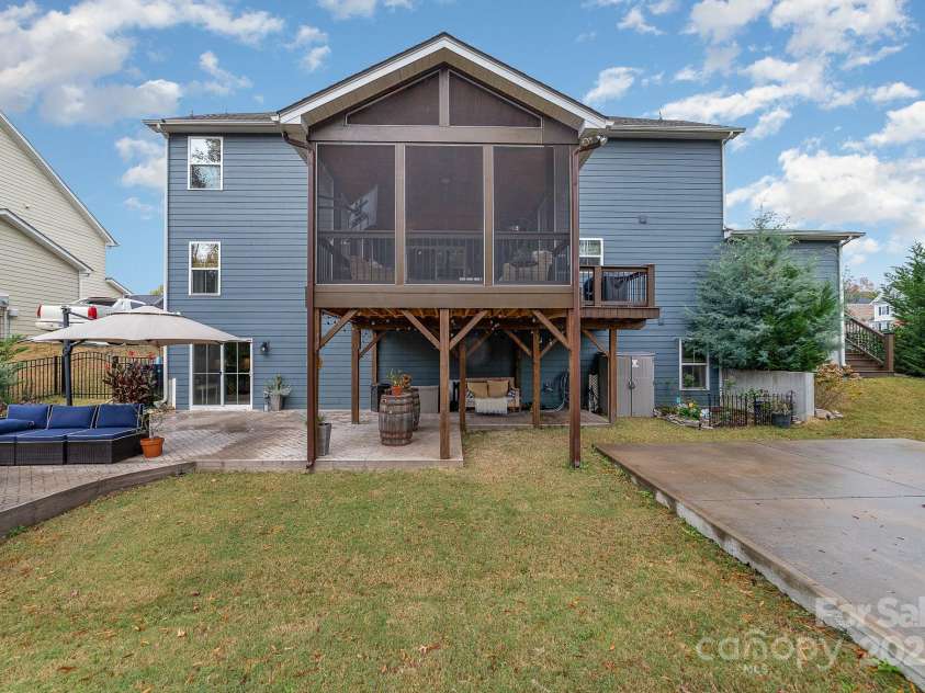 4660 Ardmore Lane, Harrisburg, NC 28075.  MLS# CAR4232846, YatesRealty ID 13811. Back of house