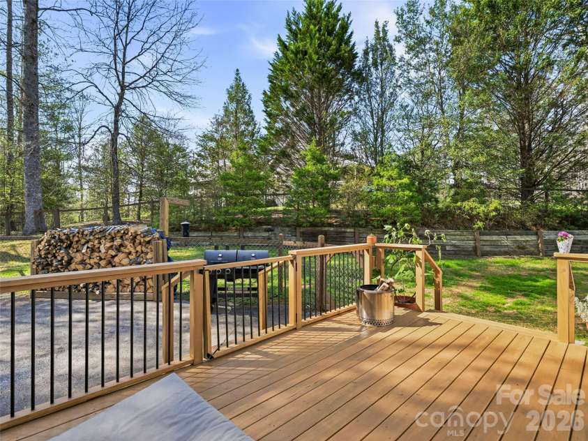 150 White Pine Drive, Fletcher, NC 28732.  MLS# CAR4365565, YatesRealty ID 13816. Beautiful back deck!