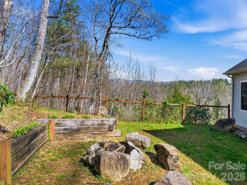 150 White Pine Drive, Fletcher, NC 28732.  MLS# CAR4365565, YatesRealty ID 13816. Fenced yard.