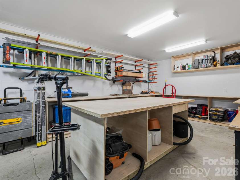150 White Pine Drive, Fletcher, NC 28732.  MLS# CAR4365565, YatesRealty ID 13816. Multi-use garage.