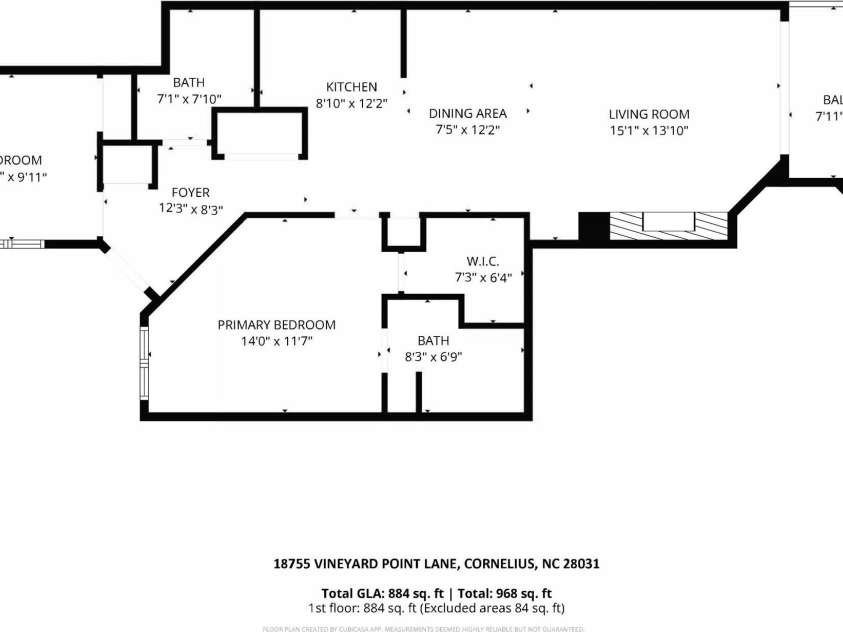 18755 Vineyard Point Lane, Cornelius, NC 28031.  MLS# CAR4371639, YatesRealty ID 13827. 