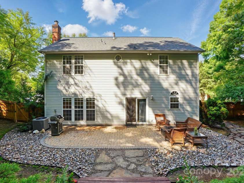 8744 Barrister Way, Charlotte, NC 28216.  MLS# CAR4258006, YatesRealty ID 13832. Back Patio