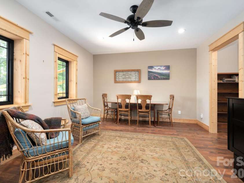 55 Laurel Ridge, Marshall, NC 28753.  MLS# CAR4353005, YatesRealty ID 13833. This is Riverhaven, the lower level suite in the main house