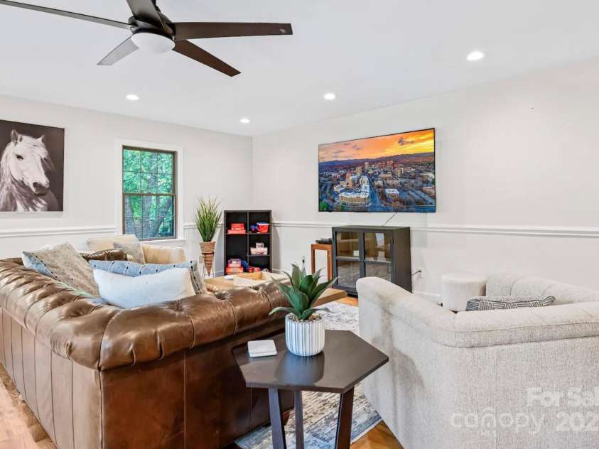 1236 Upper Brush Creek Road, Fairview, NC 28730.  MLS# CAR4233787, YatesRealty ID 13847. Main level den