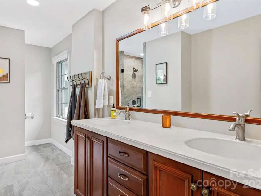 1236 Upper Brush Creek Road, Fairview, NC 28730.  MLS# CAR4233787, YatesRealty ID 13847. Primary bathroom