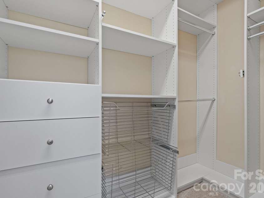 17715 North Shore Circle, Cornelius, NC 28031.  MLS# CAR4362442, YatesRealty ID 13885. Custom closet systems in every bedroom