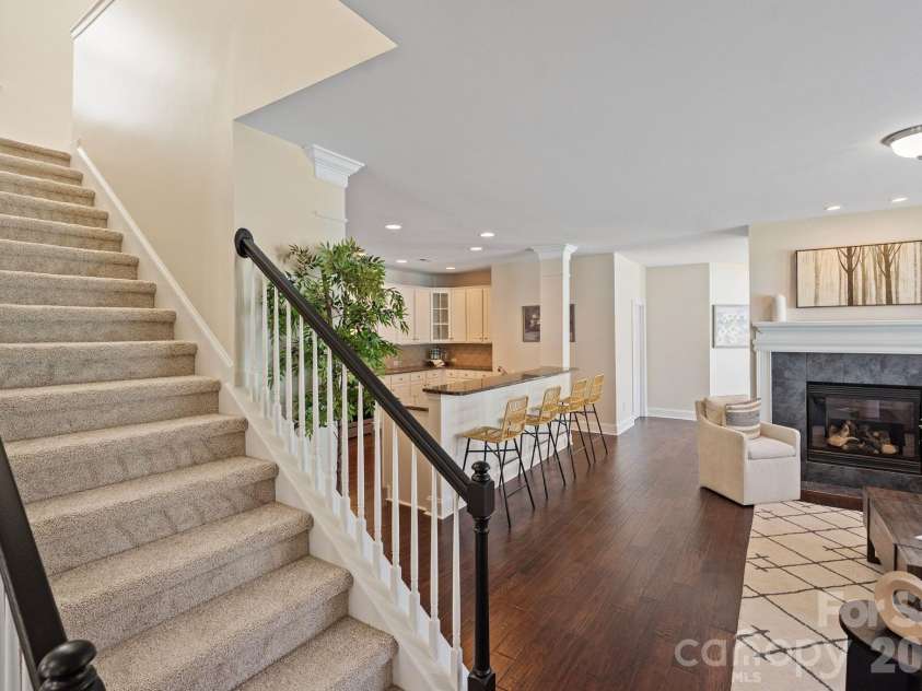 17715 North Shore Circle, Cornelius, NC 28031.  MLS# CAR4362442, YatesRealty ID 13885. Open concept living and kitchen