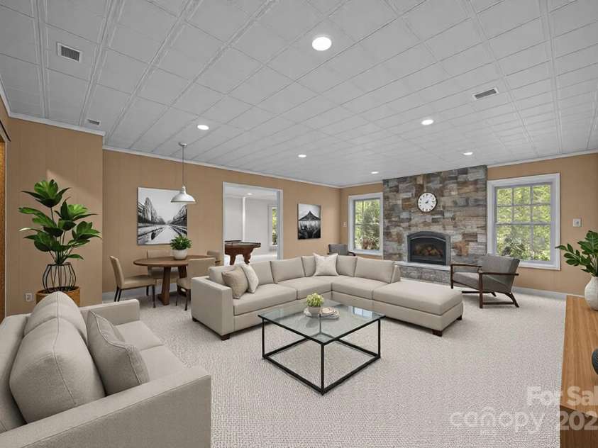 263 Fernbrook Drive, Mooresville, NC 28117.  MLS# CAR4246852, YatesRealty ID 13887. Create the ultimate rec space in the finished walk-out lower level (virtually staged)
