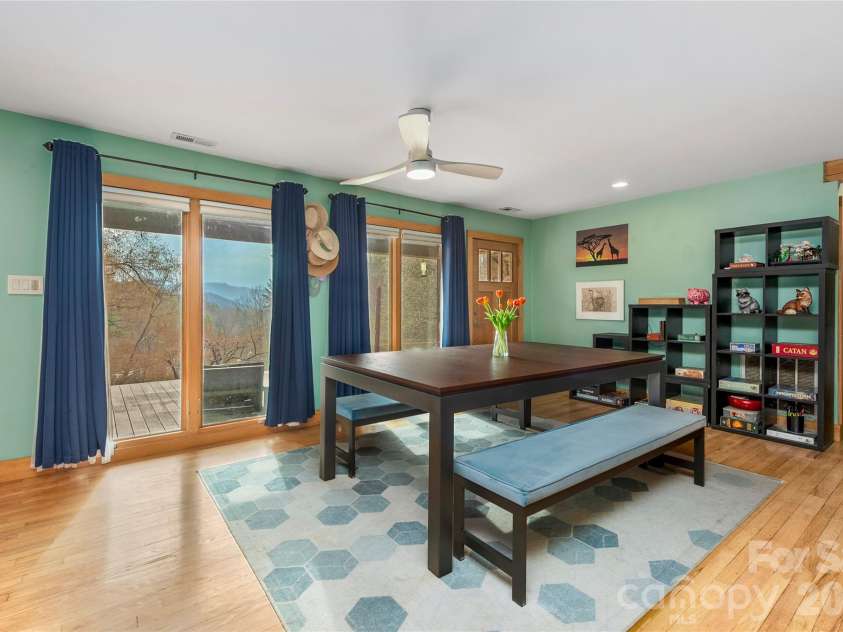 1105 Griffin Branch Road, Marshall, NC 28753.  MLS# CAR4363034, YatesRealty ID 13888. Dining with a view! 