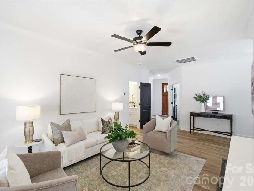 356 Main Street, McAdenville, NC 28101.  MLS# CAR4315707, YatesRealty ID 1389. Open to the kitchen yet thoughtfully separated from surrounding spaces, creating the perfect balance of connection and comfort
