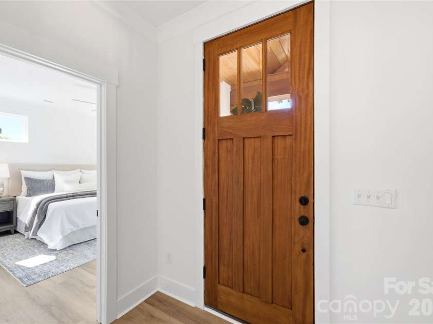 356 Main Street, McAdenville, NC 28101.  MLS# CAR4315707, YatesRealty ID 1389. Stunning 8' Mahogany wood front door 