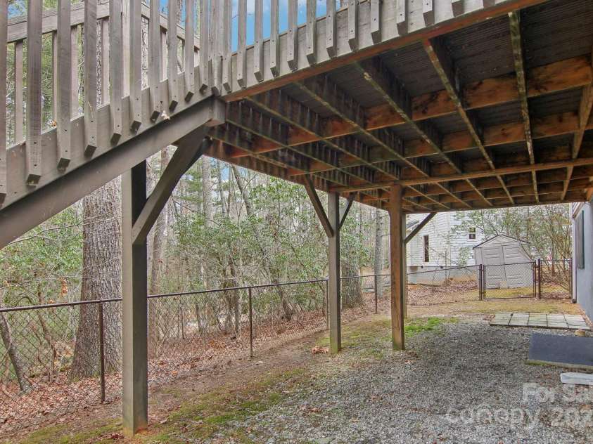 170 Elson Avenue, Hendersonville, NC 28739.  MLS# CAR4218963, YatesRealty ID 13900. Partically Fenced Backyard