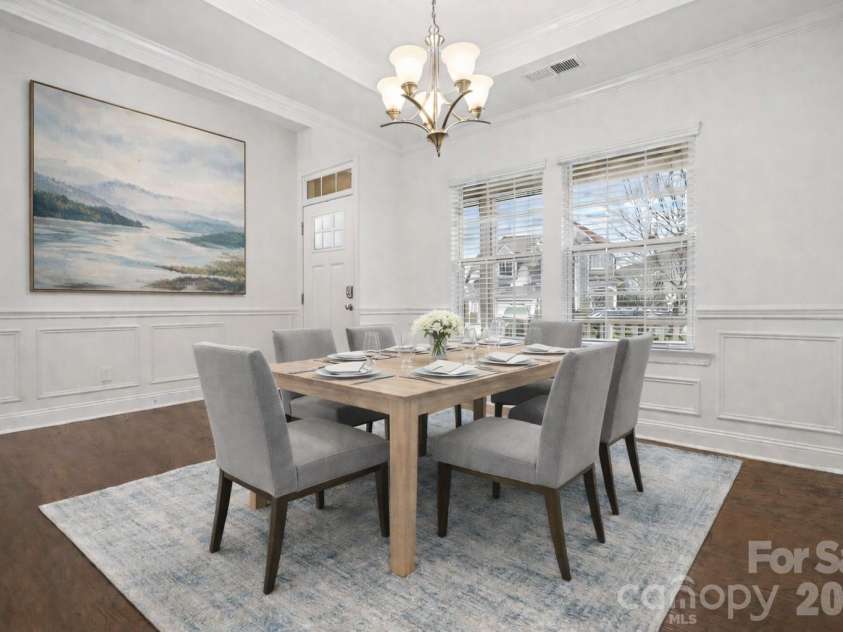 109 Creekside Crossing Lane, Mooresville, NC 28117.  MLS# CAR4343305, YatesRealty ID 13902. Dining Room - Virtually Staged