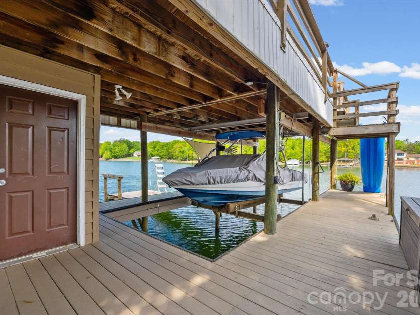 5971 Johnson Road, Clover, SC 29710.  MLS# CAR4368739, YatesRealty ID 13904. Dock with storage room