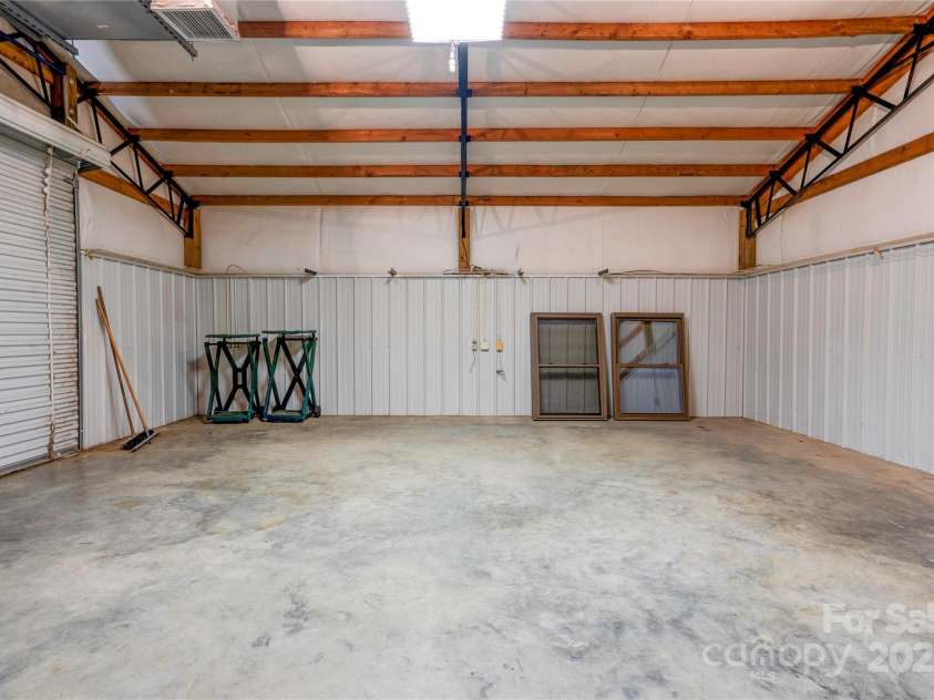 1701 Cedar Creek Road, Shelby, NC 28152.  MLS# CAR4298756, YatesRealty ID 13907. Detached Garage Interior