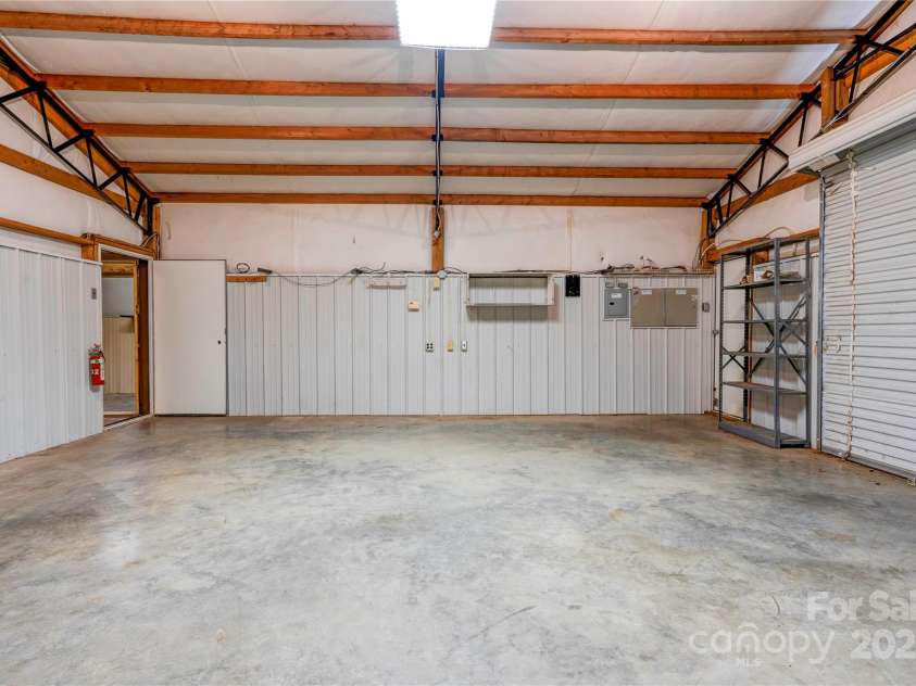 1701 Cedar Creek Road, Shelby, NC 28152.  MLS# CAR4298756, YatesRealty ID 13907. Detached Garage Interior