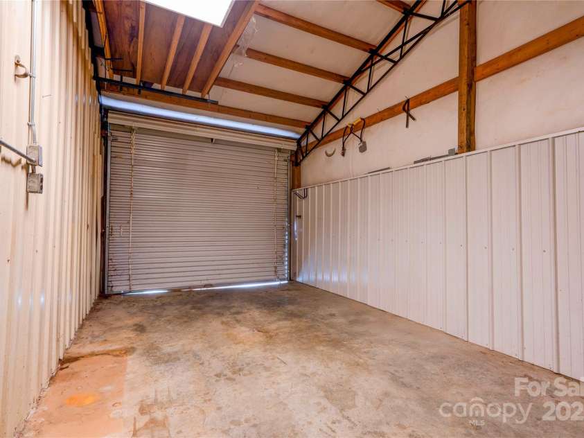 1701 Cedar Creek Road, Shelby, NC 28152.  MLS# CAR4298756, YatesRealty ID 13907. Detached Garage Interior
