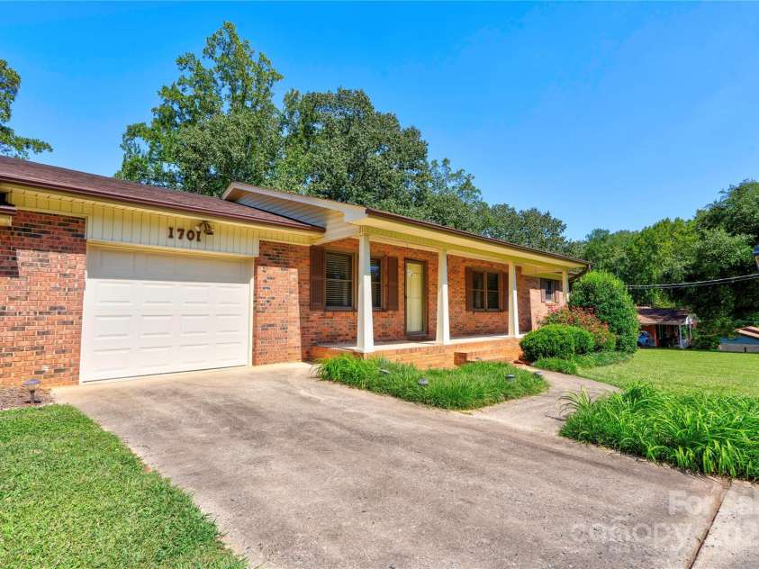 1701 Cedar Creek Road, Shelby, NC 28152.  MLS# CAR4298756, YatesRealty ID 13907. Front