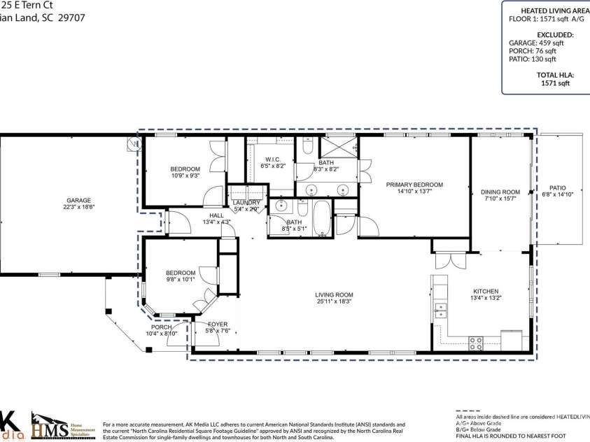 22125 Tern Court, Fort Mill, SC 29707.  MLS# CAR4332962, YatesRealty ID 13910. 