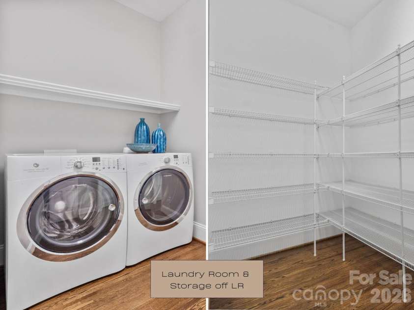 18380 Nantz Road, Cornelius, NC 28031.  MLS# CAR4357588, YatesRealty ID 13915. Laundry Room & Laundry Room Storage