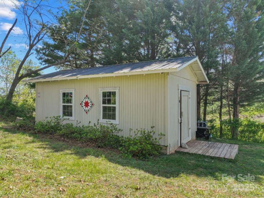 308 Browntown Road, Leicester, NC 28748.  MLS# CAR4216858, YatesRealty ID 13916. 12x24 workshop