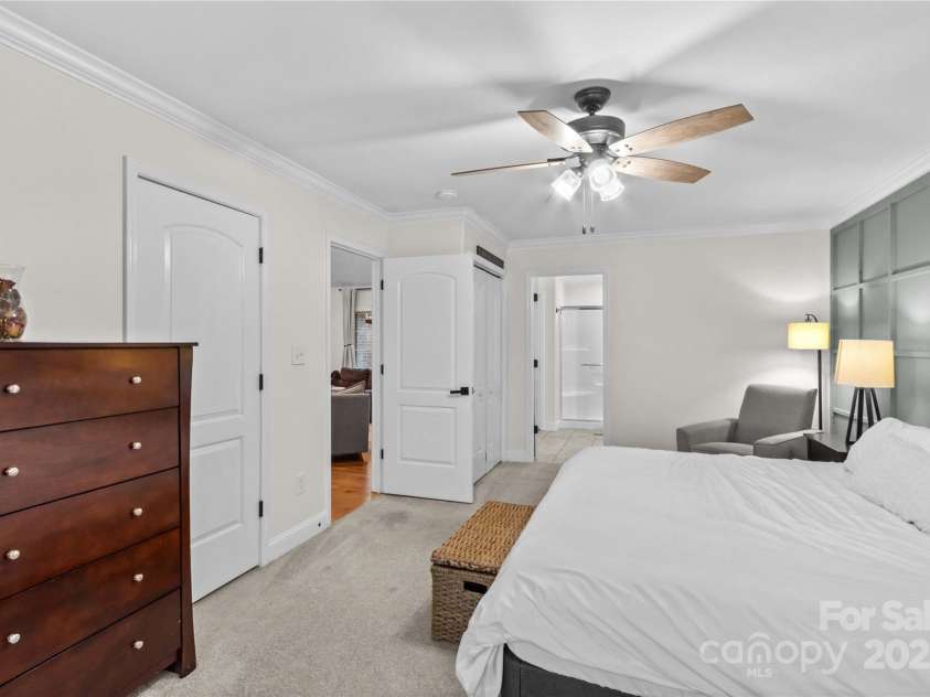 4336 Hunter Rhyne Road, Lincolnton, NC 28092.  MLS# CAR4257970, YatesRealty ID 13917. Primary Bedroom with  walk-in closet and separate closet