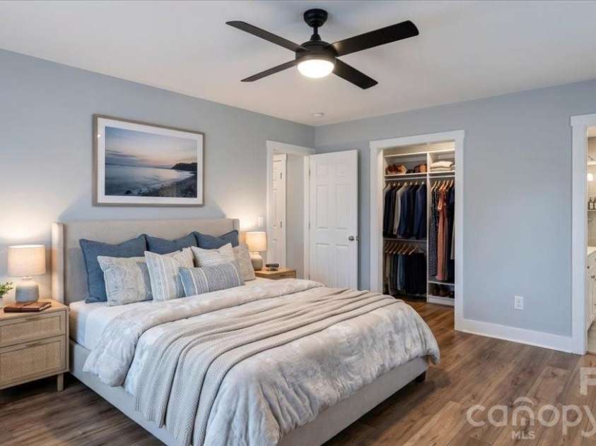 1280 Old Mine Fork Road, Burnsville, NC 28714.  MLS# CAR4400499, YatesRealty ID 13919. VIRTUAL STAGED PRIMARY BEDROOM